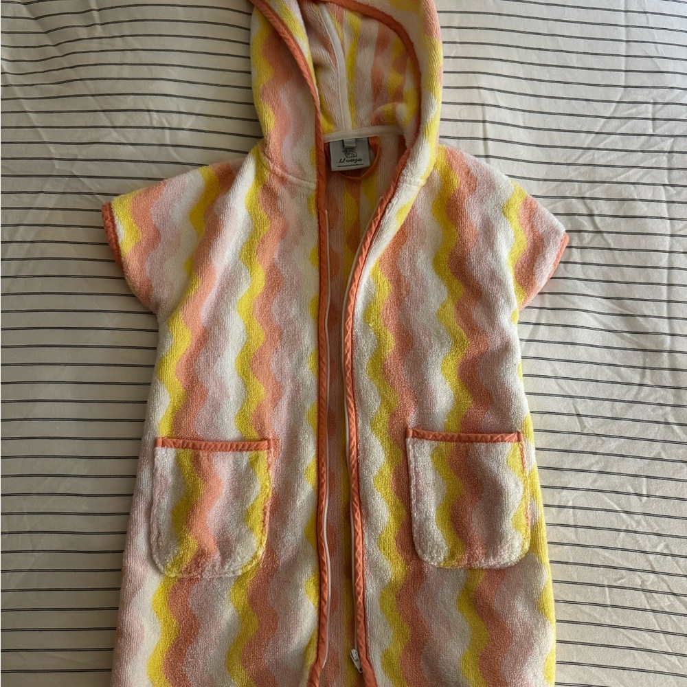 Weenie Striped Hooded Towel Cover-Up 5-6Y